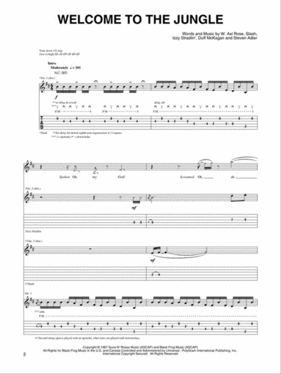 Guns N' Roses – Greatest Hits Guitar Tablature scores gallery preview page 4