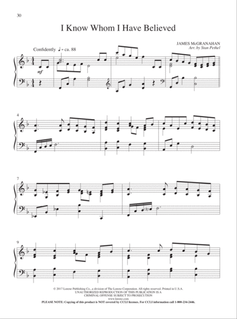 Portraits of Praise Piano Solo scores gallery preview page 18