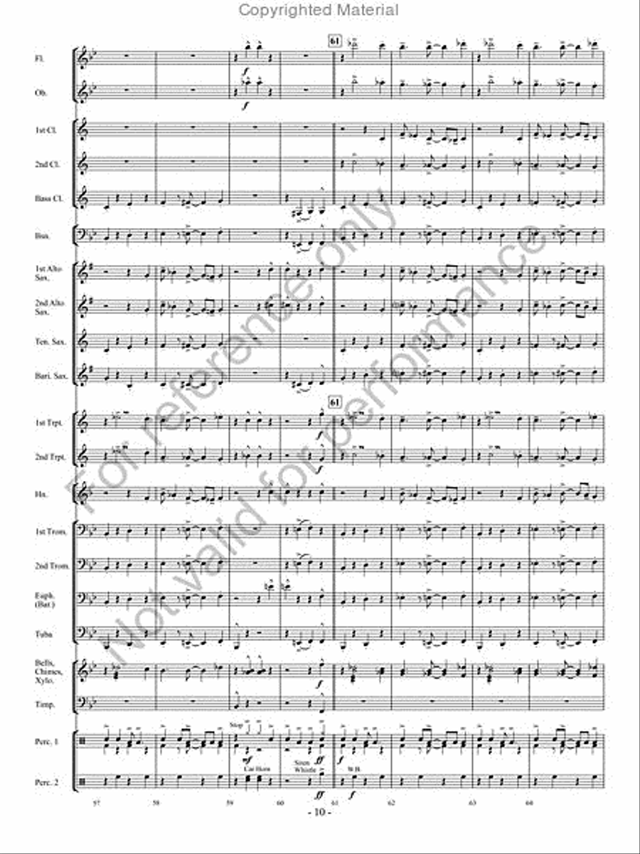 Curtain Call Curtain Call Concert Band scores gallery preview page 9