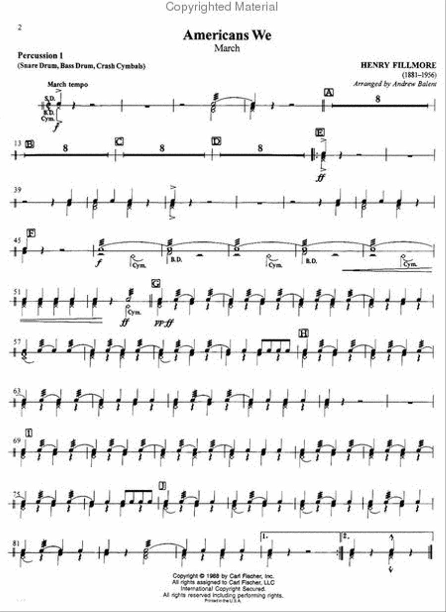 March Spectacular March Spectacular Concert Band Methods scores gallery preview page 2