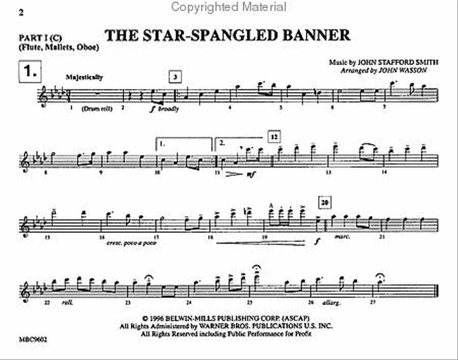 Combo Blasters for Pep Band - Part I (Flute, Mallets, Oboe) Pep Band scores gallery preview page 2