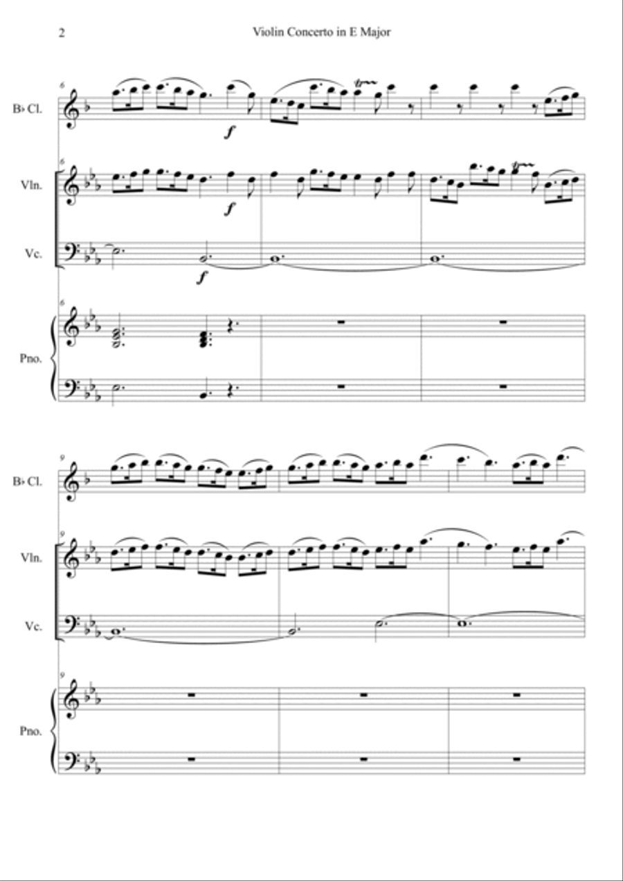 The Four Seasons Spring 3rd Movement in Eb Clarinet scores gallery preview page 2