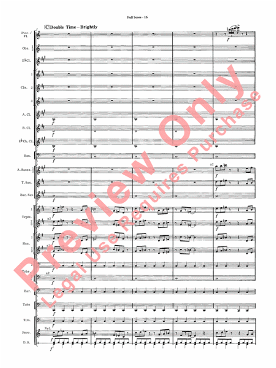 James Bond Suite Concert Band scores gallery preview page 18
