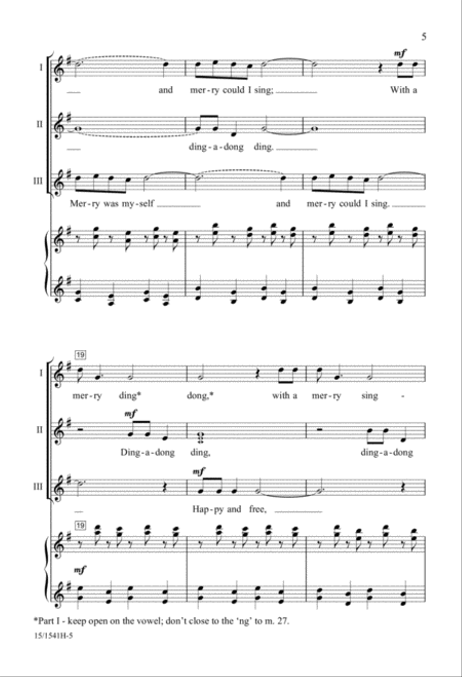 Merry Are the Bells 3-Part scores gallery preview page 5