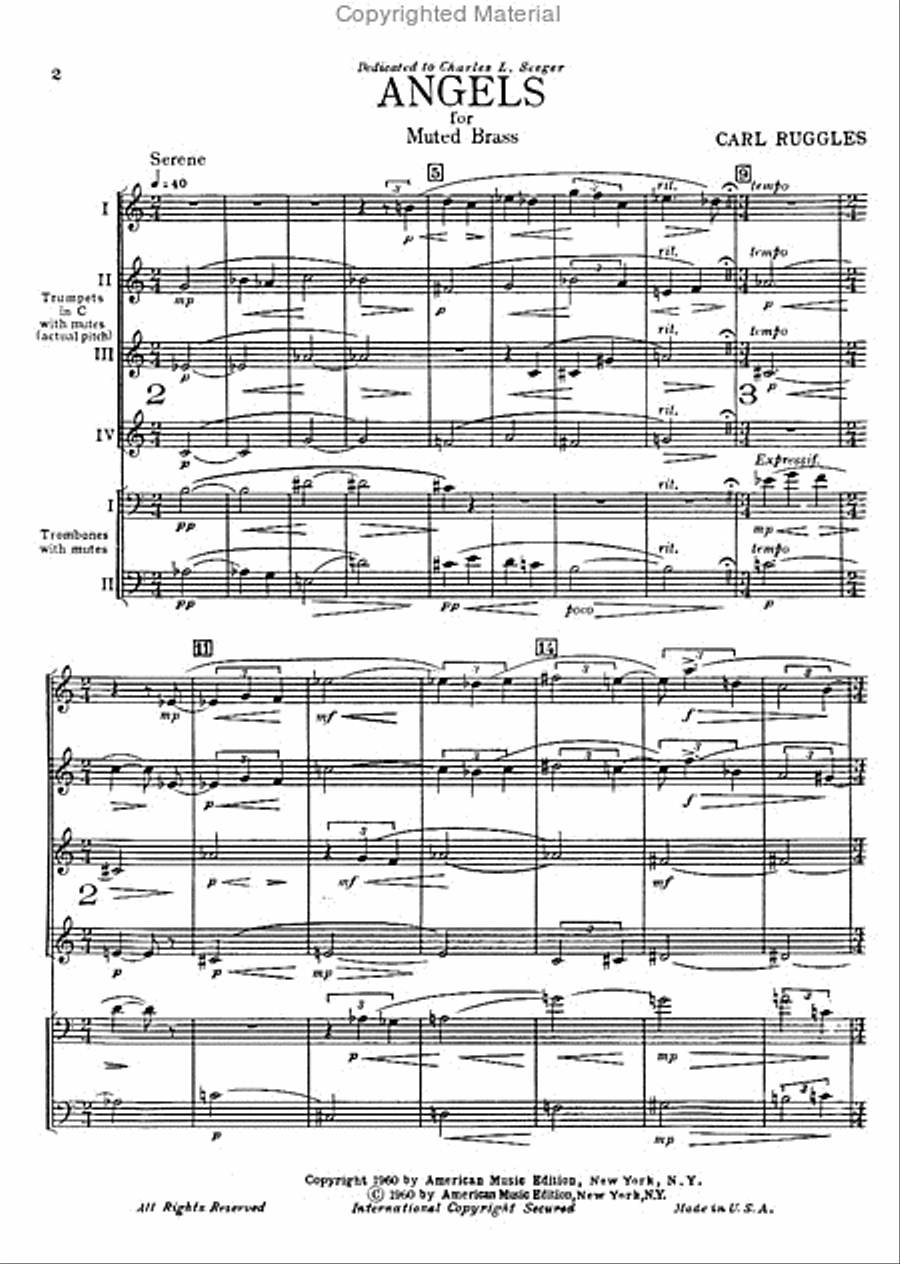 Angels Angels Chamber Music scores gallery preview page 2