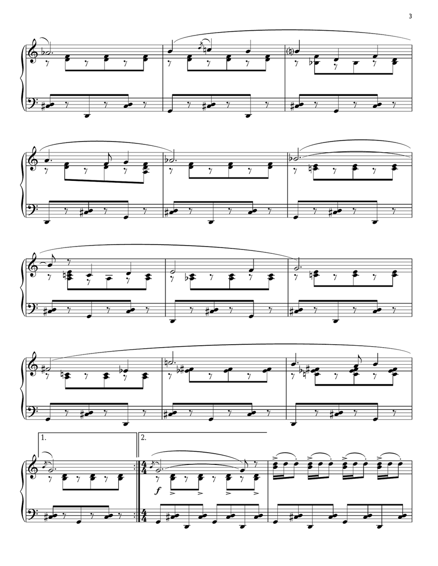 Sabre Dance Sabre Dance Piano Solo scores gallery preview page 3