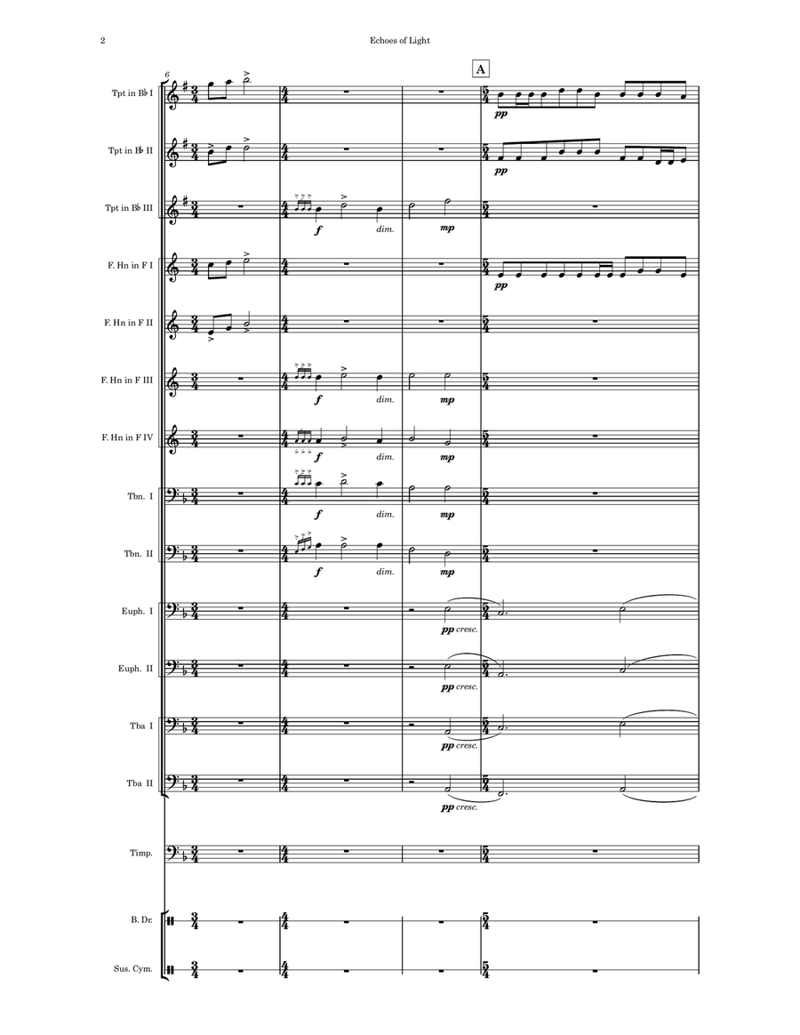 Echoes of Light Brass Ensemble scores gallery preview page 4