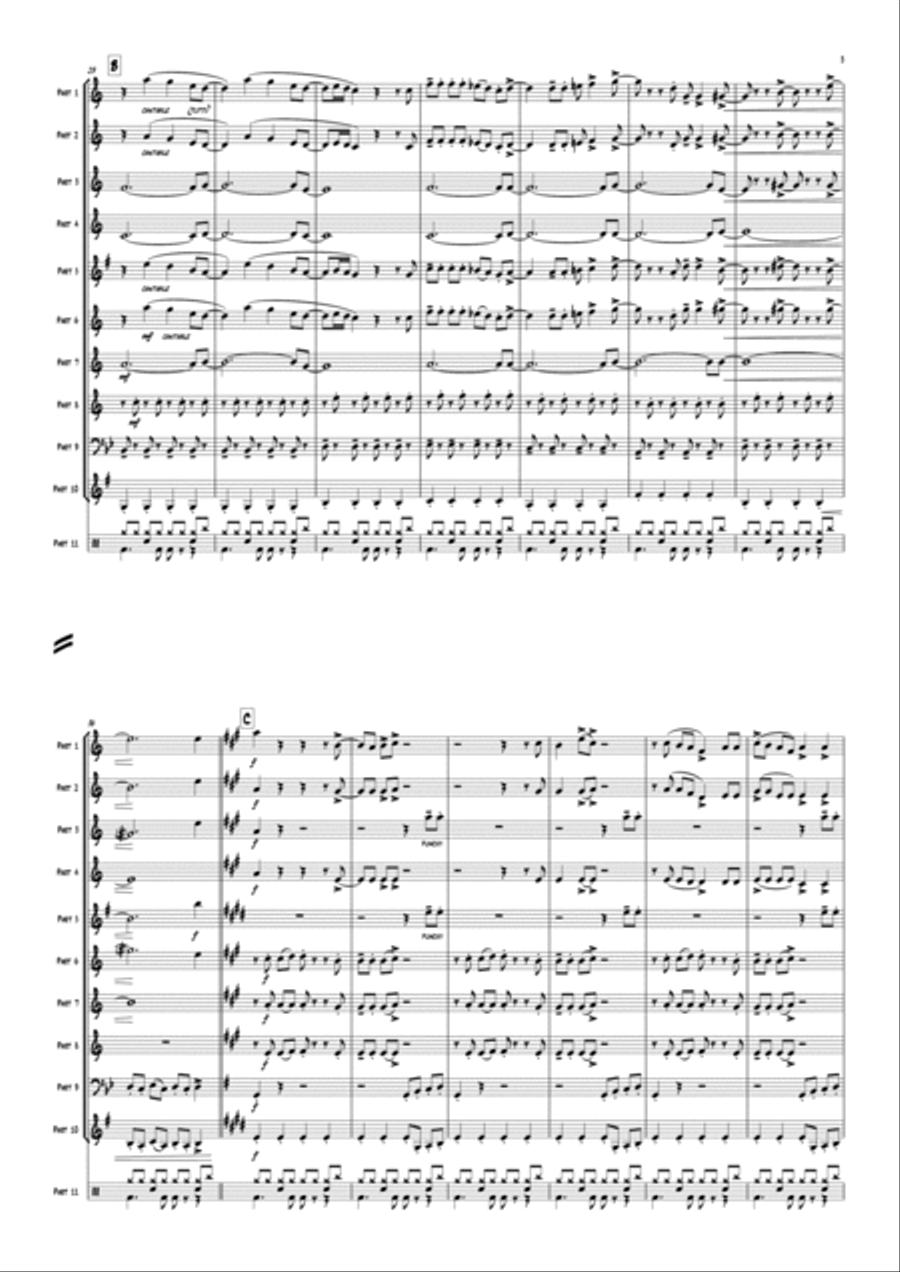 Jump (for My Love) Small Ensemble scores gallery preview page 5