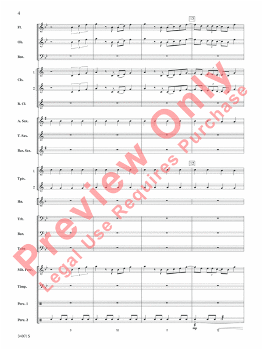 Haven't Met You Yet Concert Band scores gallery preview page 5