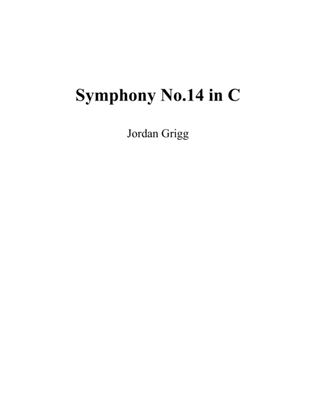 Book cover for Symphony No.14 in C Score and parts
