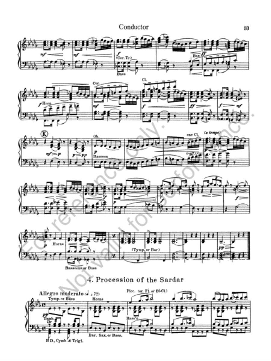 Caucasian Sketches Concert Band scores gallery preview page 14