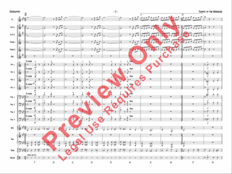 Jumpin' at the Woodside Jazz Ensemble scores gallery preview page 6