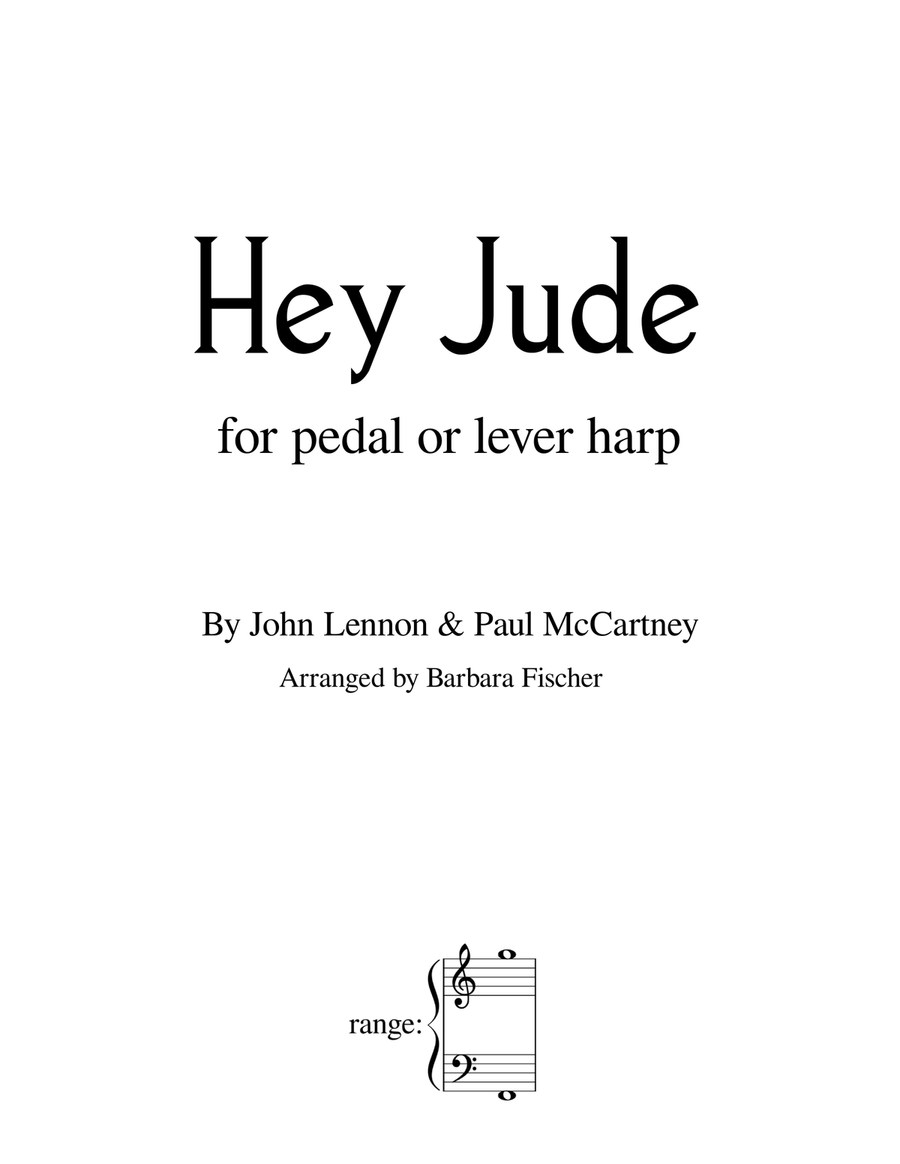 Hey Jude Harp scores gallery preview page 1