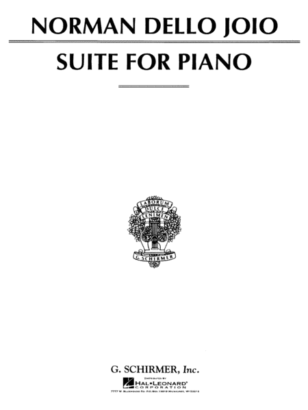 Norman Dello Joio : Suite for Piano