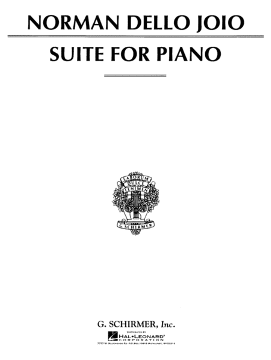 Suite for Piano Piano Solo scores gallery preview page 1