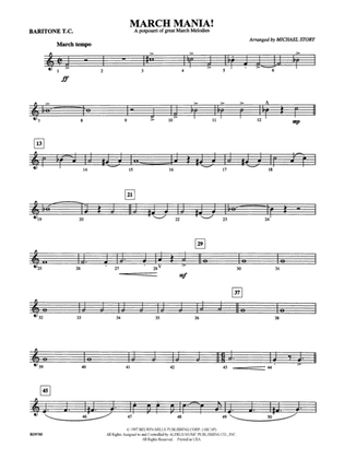 March Mania! (A Potpourri of Great March Melodies): Baritone T.C.