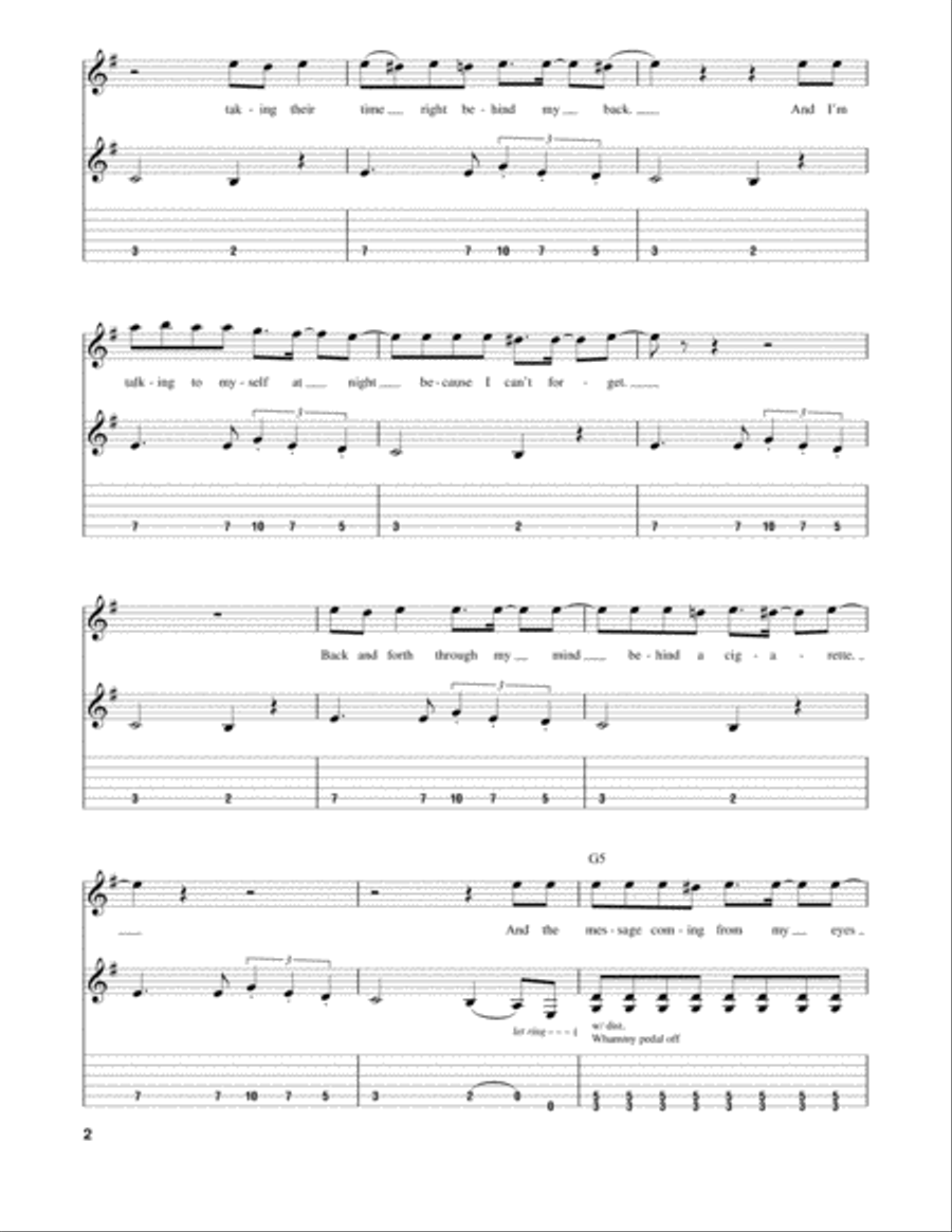 Seven Nation Army Electric Guitar scores gallery preview page 2