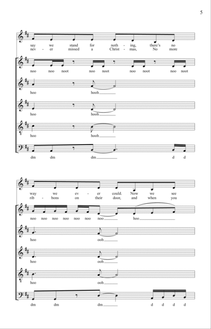 Waiting On The World To Change 4-Part scores gallery preview page 3