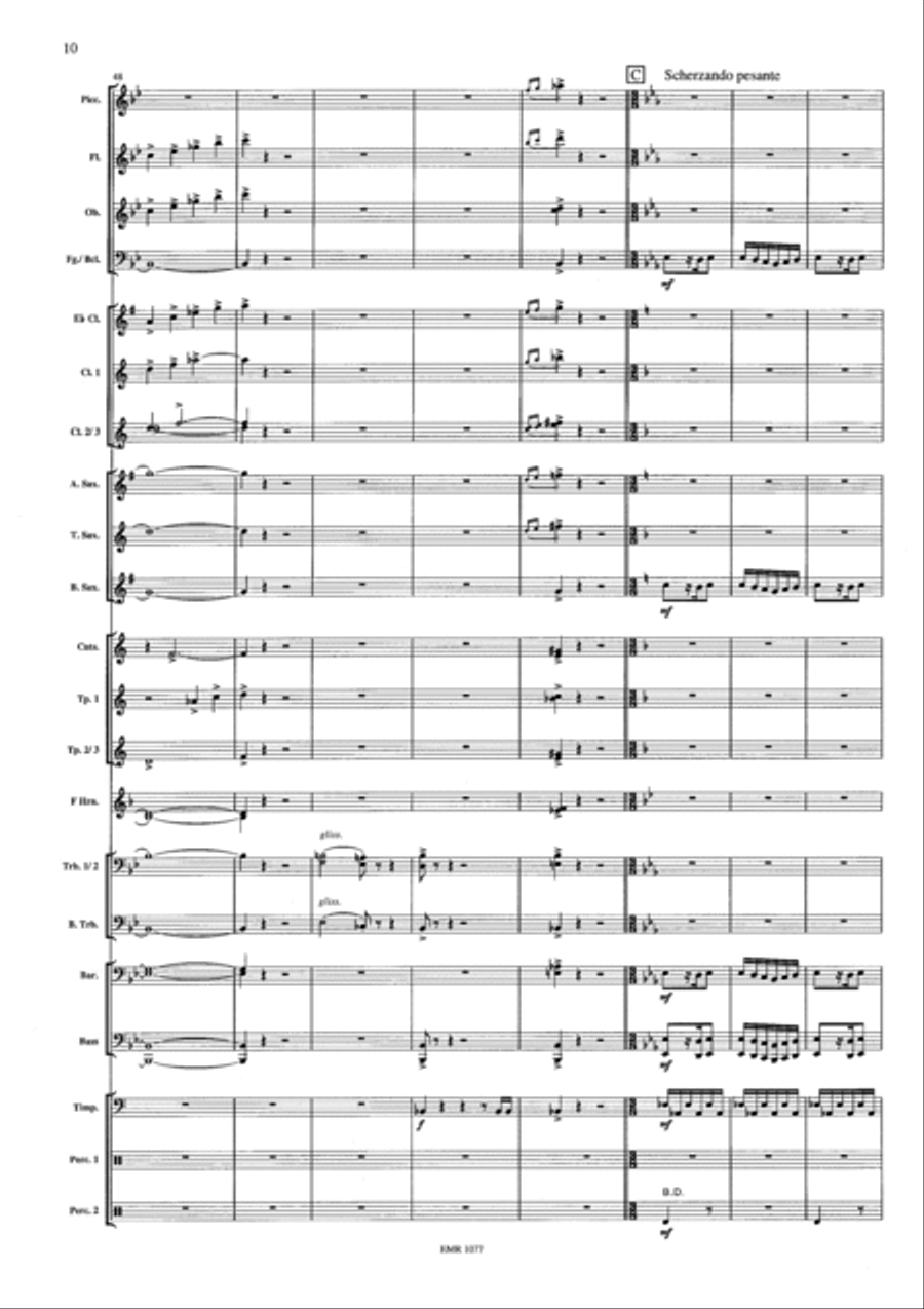 Capriccio Barbaro Concert Band scores gallery preview page 10