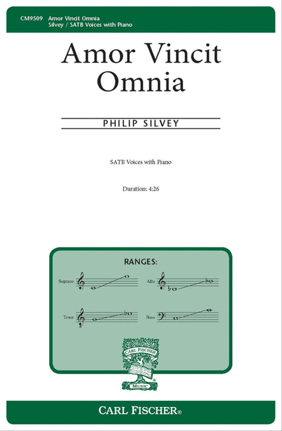 Amor Vincit Omnia 4-Part scores gallery preview page 1