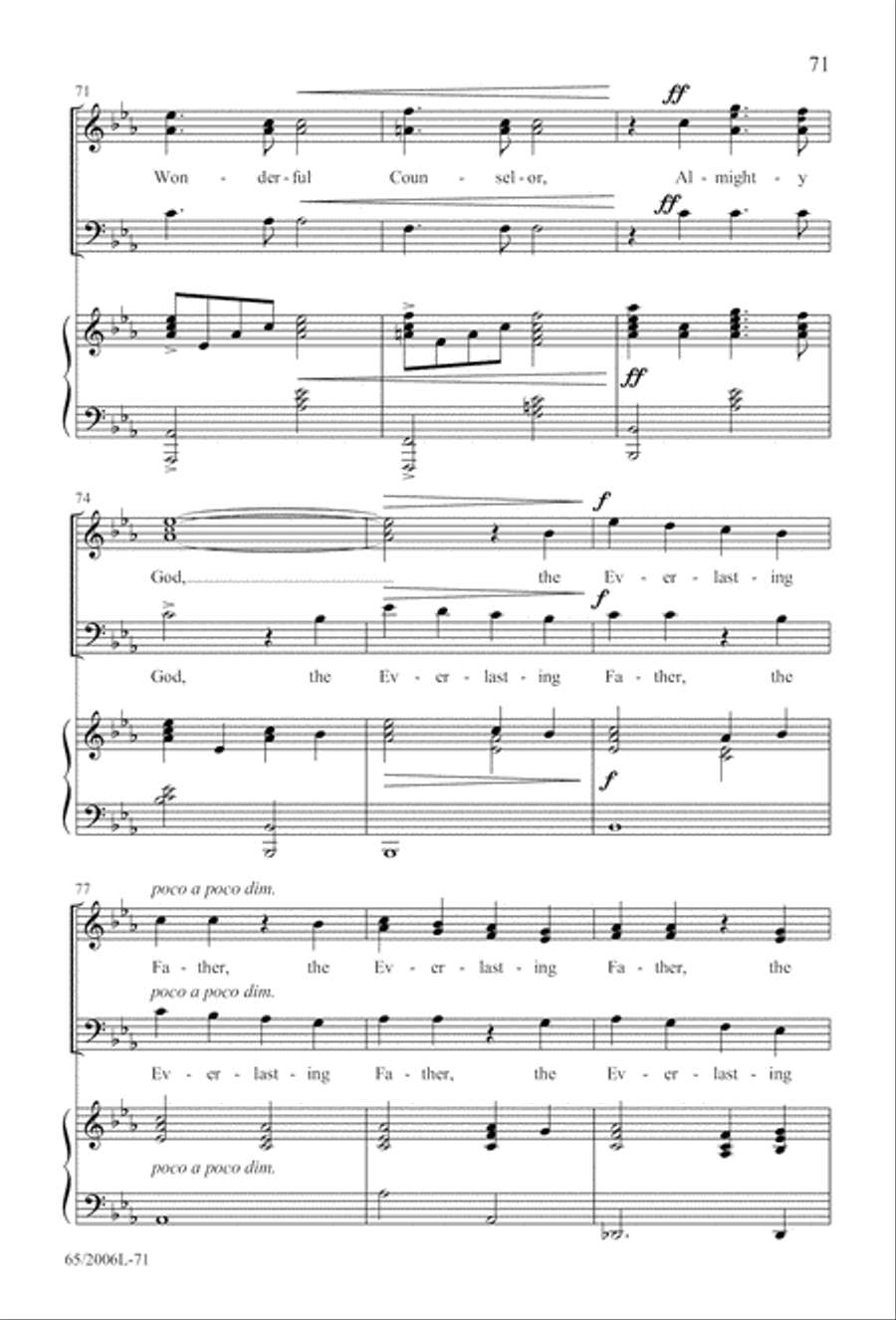 I Hear the Prophet Callin' 3-Part scores gallery preview page 72