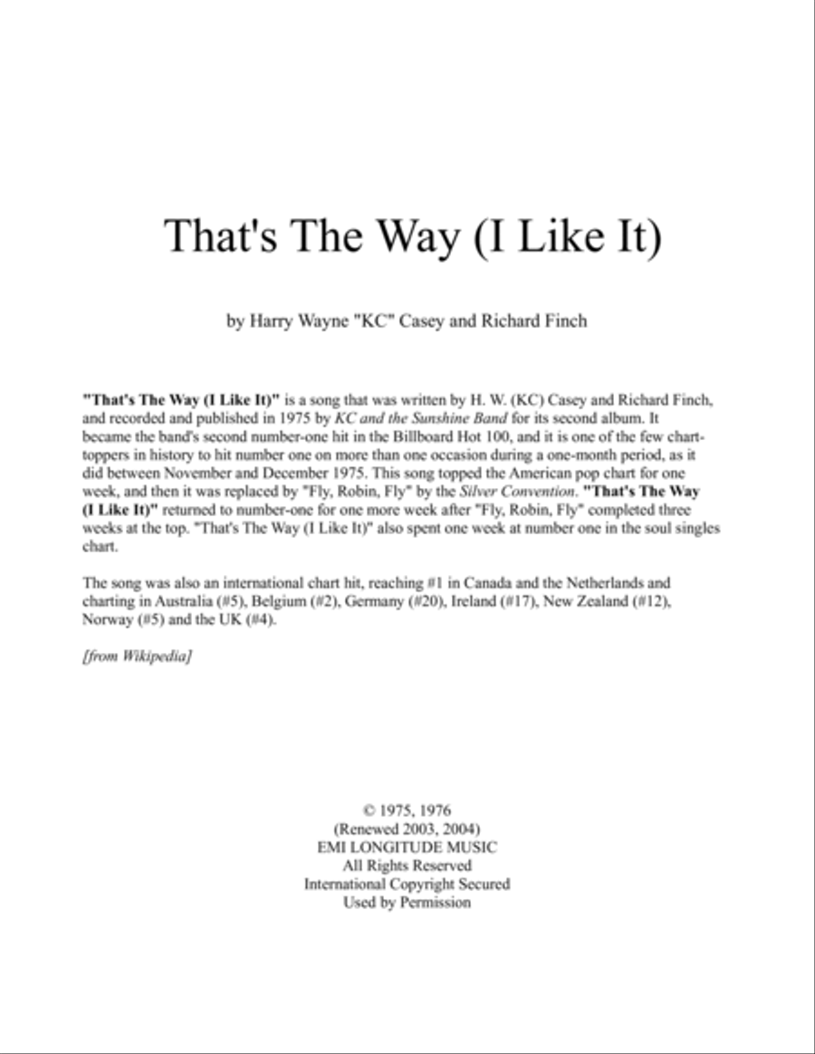 That's The Way (i Like It) Jazz Ensemble scores gallery preview page 2