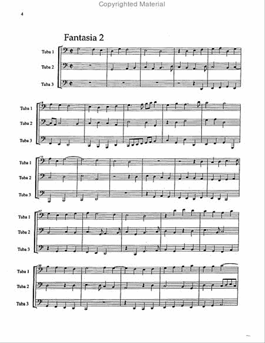 Fantasie a tre voci (fantasie for three instruments) Brass Trio scores gallery preview page 4