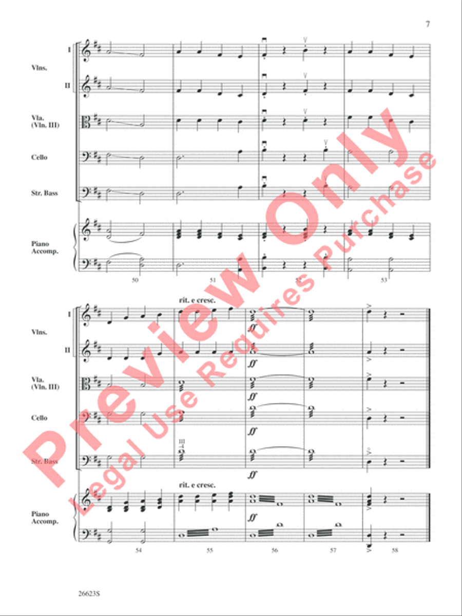 Chinese String Fantasy String Orchestra scores gallery preview page 8