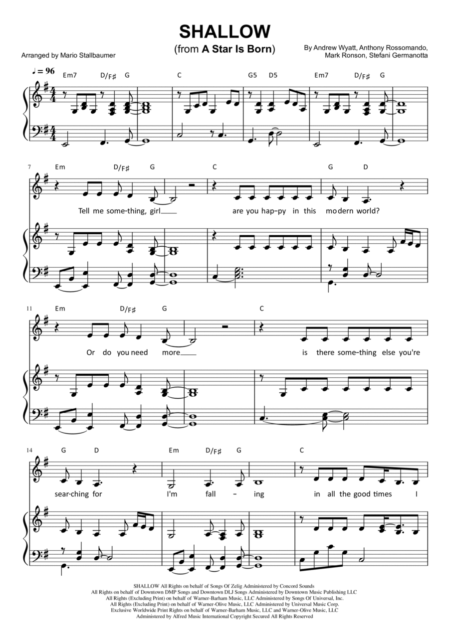 Shallow Voice scores gallery preview page 1