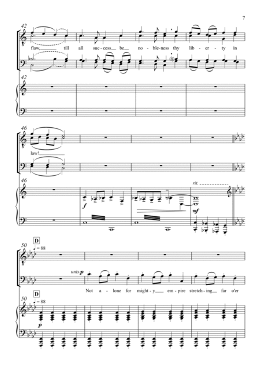 America The Beautiful TTBB scores gallery preview page 5