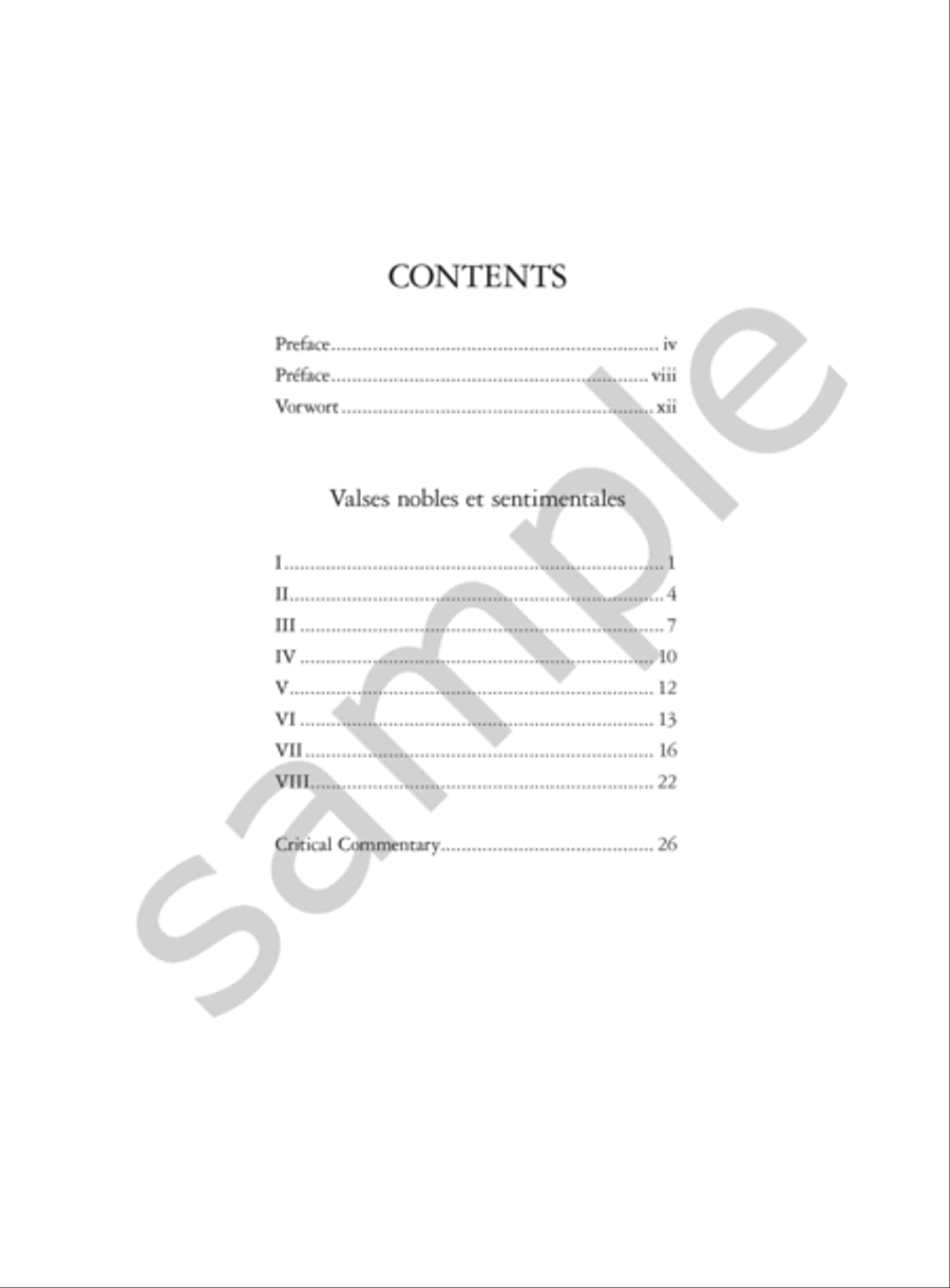 Valses nobles et sentimentales for Piano Piano Solo scores gallery preview page 2