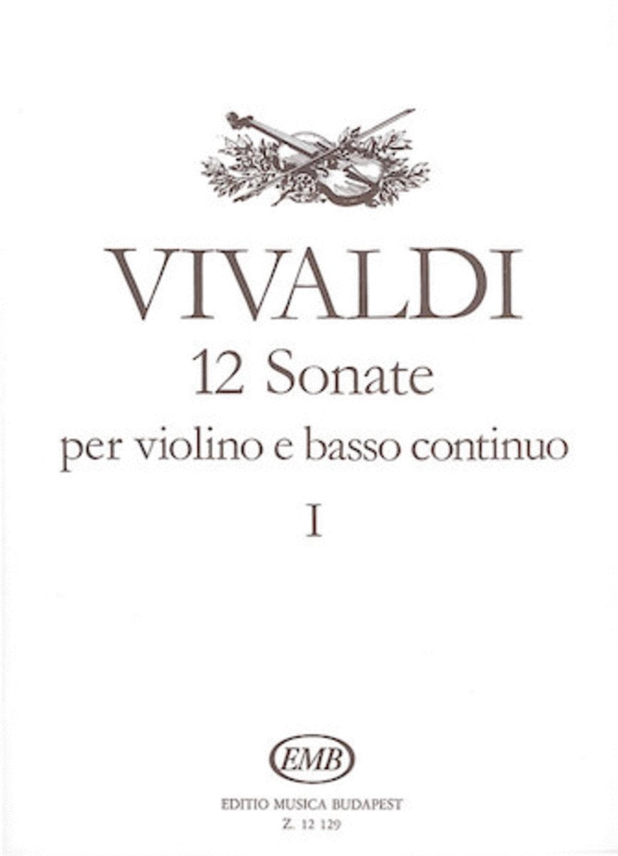 12 Sonatas for Violin and Basso Continuo - Volume 1