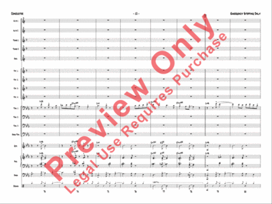 Emergency Stopping Only Jazz Ensemble scores gallery preview page 13