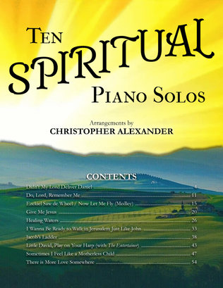 Book cover for Ten Spiritual Piano Solos