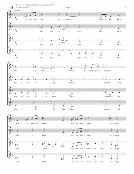 Always (Irving Berlin) for SSAA a cappella image number null