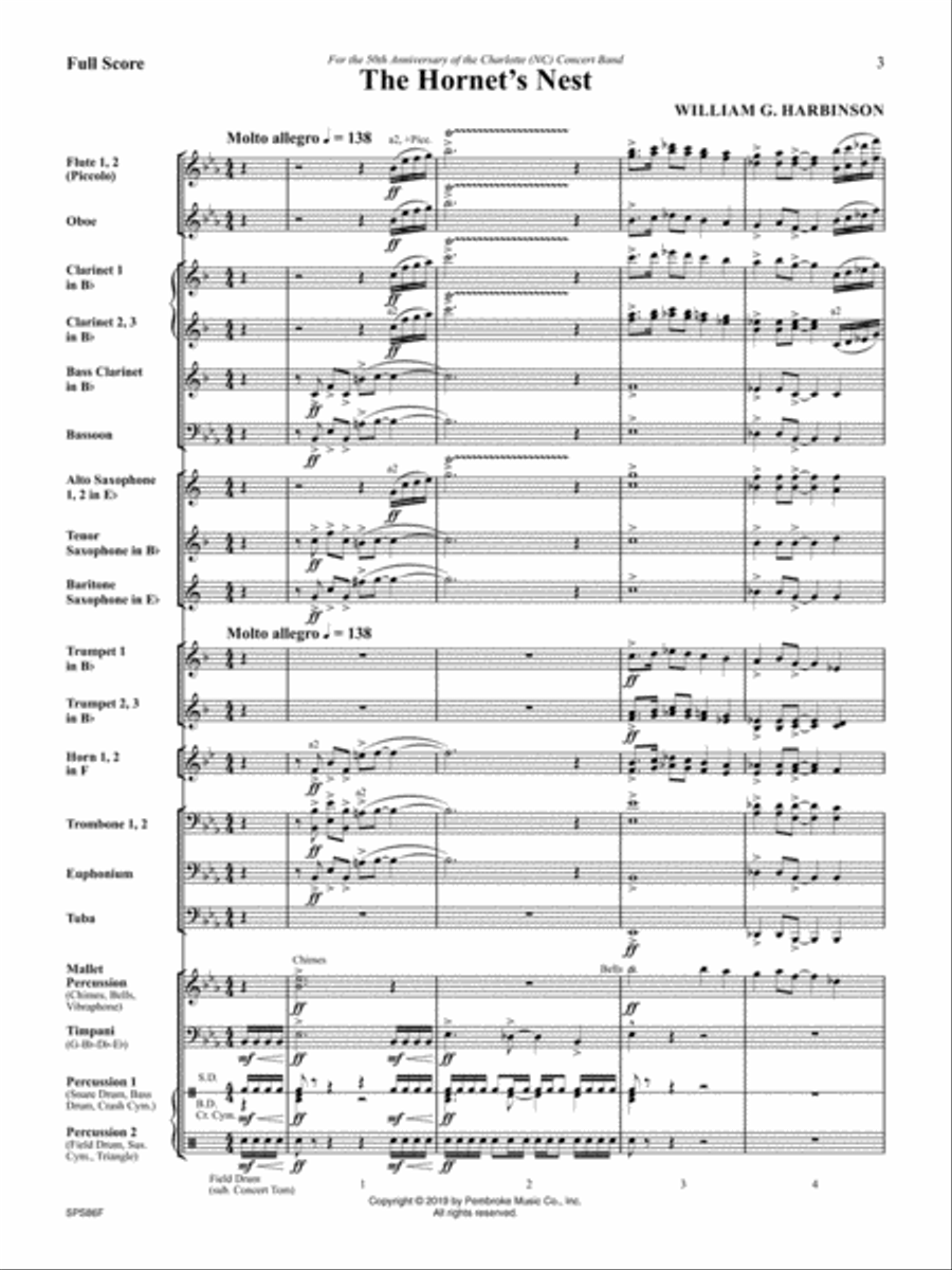 The Hornet's Nest Concert Band scores gallery preview page 2