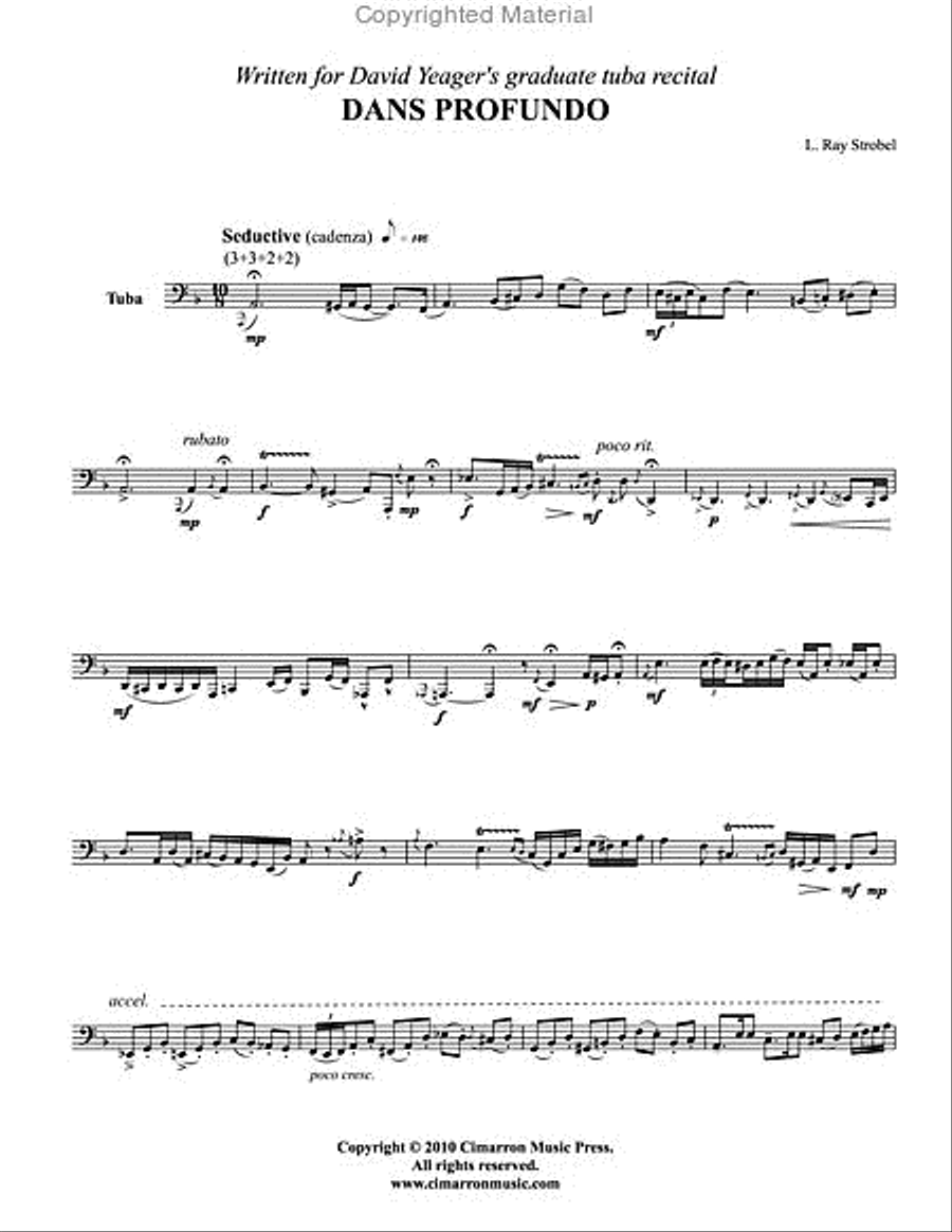 Dans Profundo Tuba scores gallery preview page 2