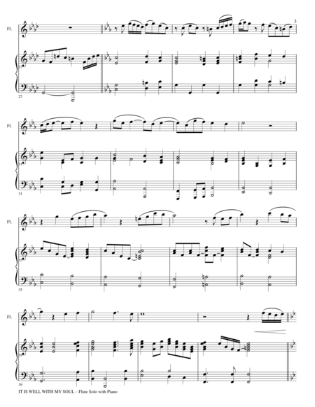 Gary Lanier: 3 BEAUTIFUL HYMNS, Set IV (Duets for Flute & Piano) image number null