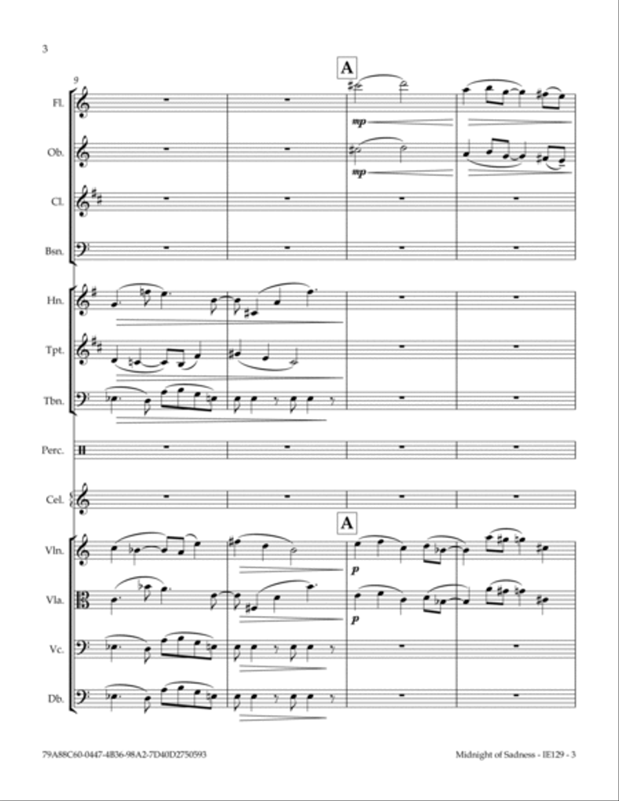 Midnight Of Sadness Midnight Of Sadness Full Orchestra scores gallery preview page 4