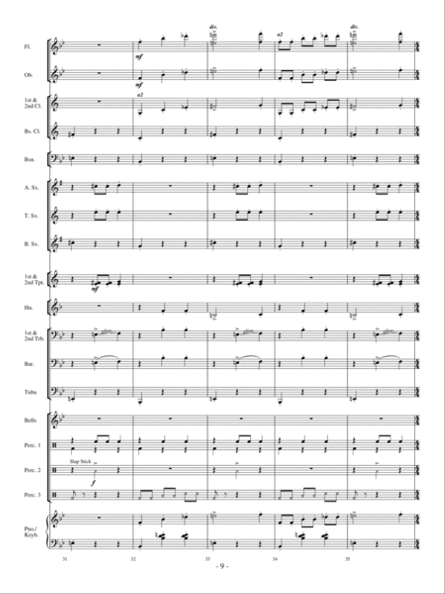 Ghost In The Attic Concert Band scores gallery preview page 8