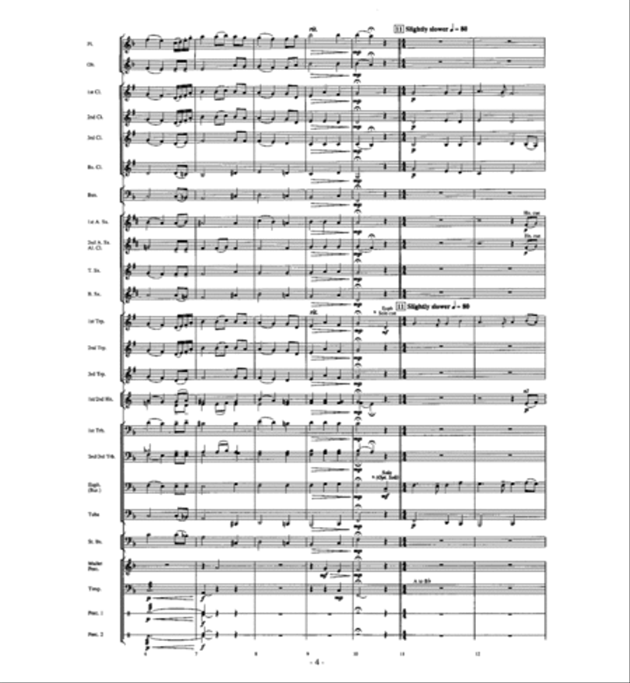 A Christmas Auld Lang Syne Concert Band scores gallery preview page 3