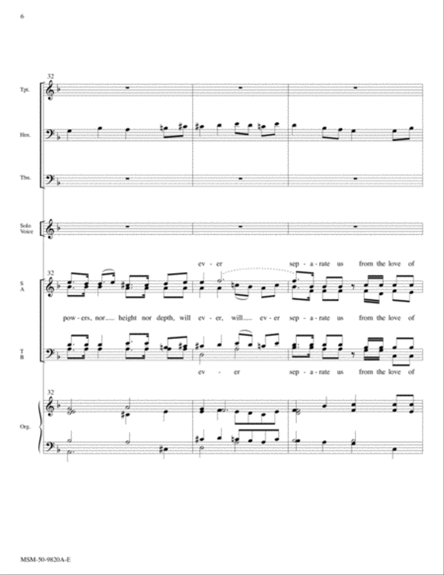 Neither Death nor Life Choir scores gallery preview page 6