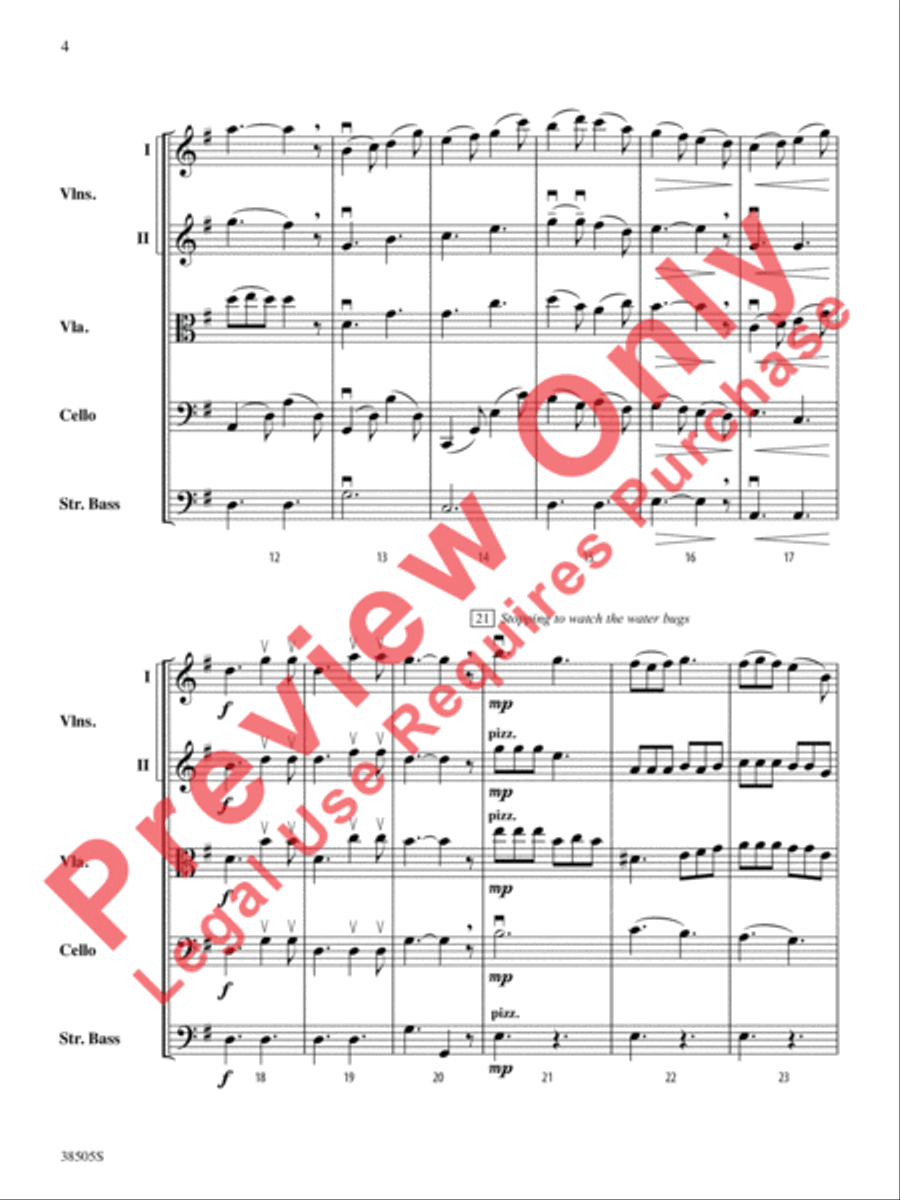 A Wisconsin Tableau String Orchestra scores gallery preview page 5