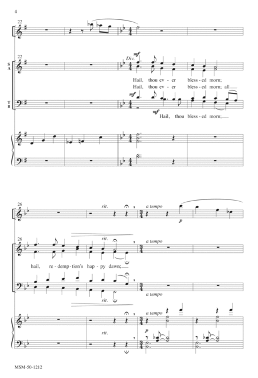 See Amid the Winter's Snow 4-Part scores gallery preview page 4