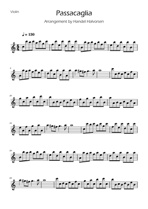 Passacaglia - Handel/Halvorsen - Violin Solo