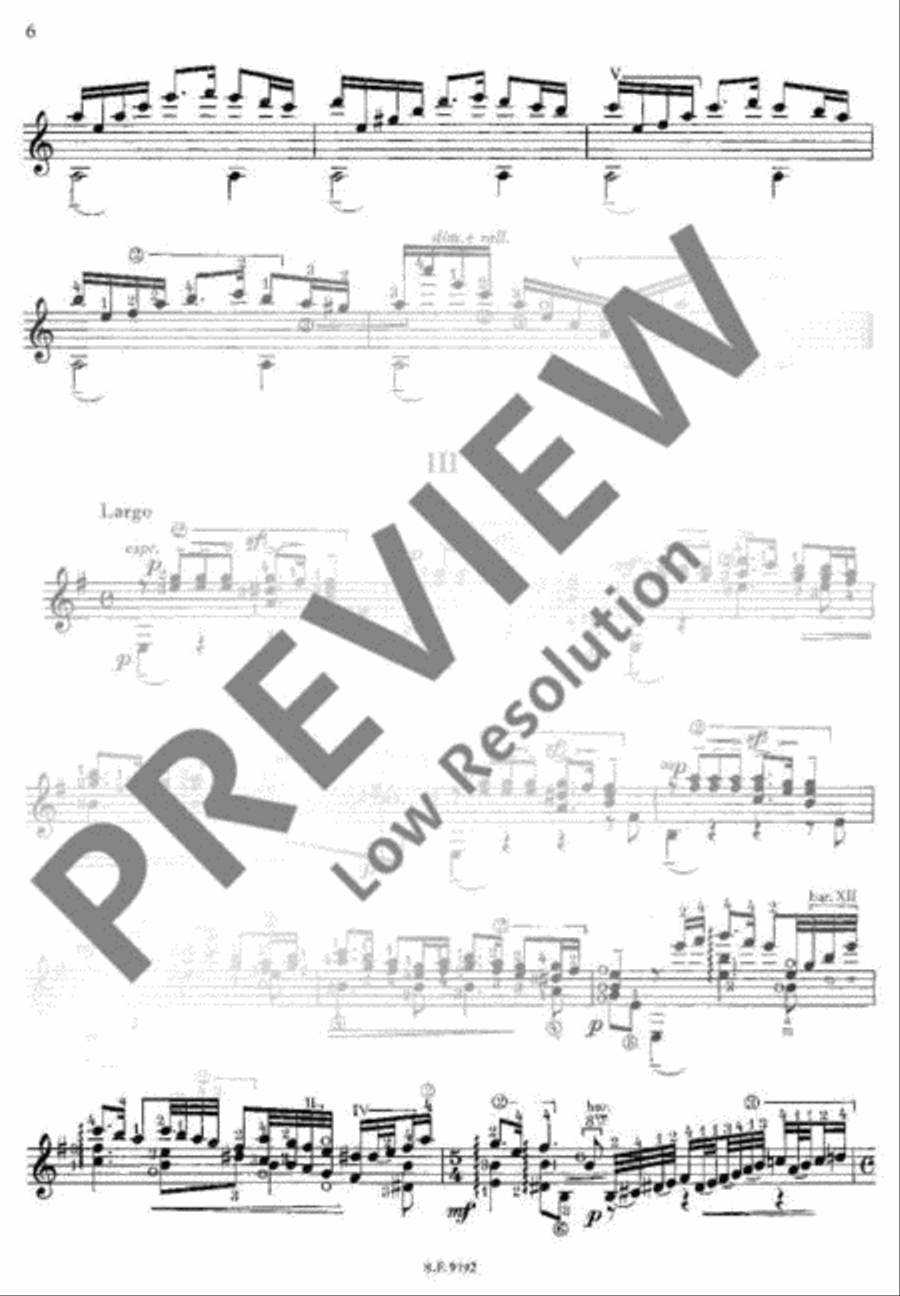 Petite Suite Classical Guitar scores gallery preview page 7