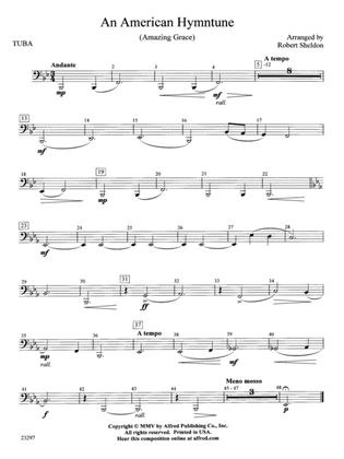 An American Hymntune (Amazing Grace): Tuba