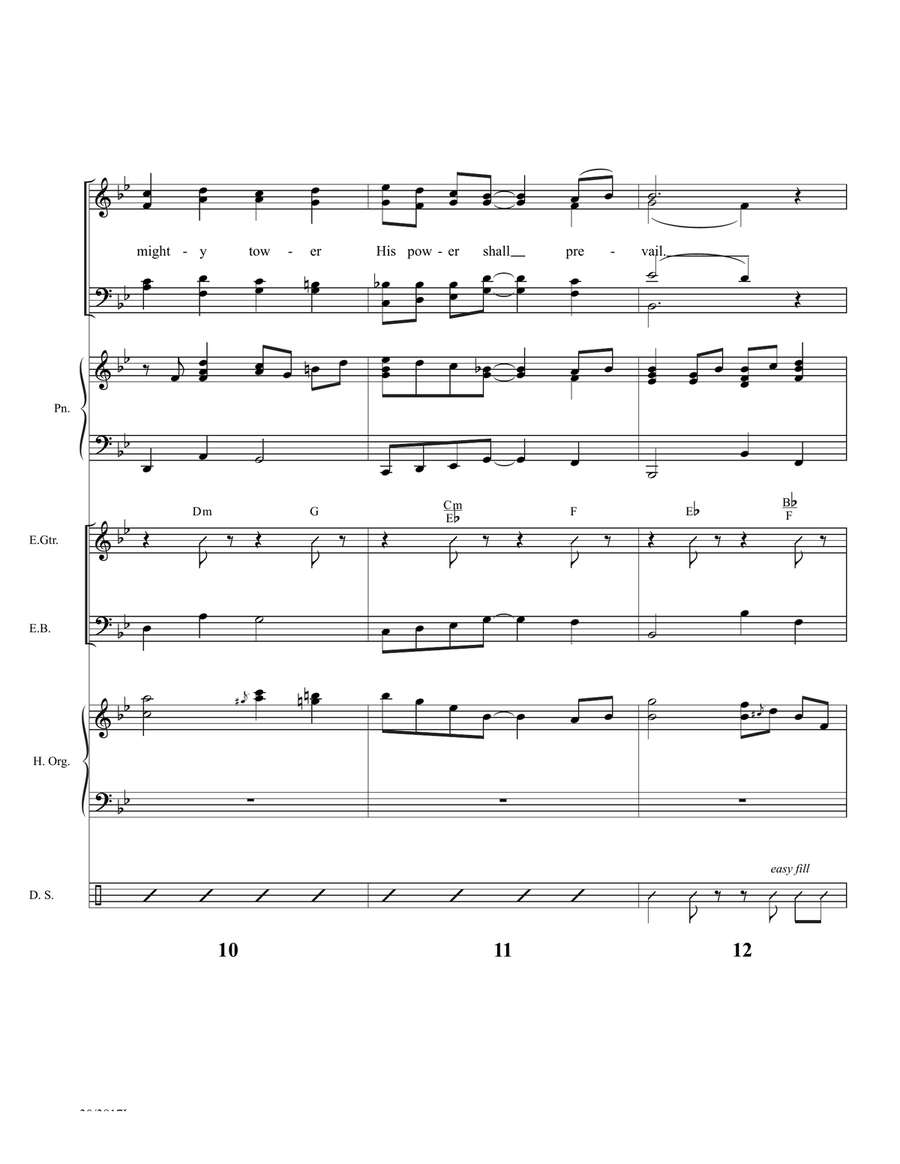 God Is Our Rock - Downloadable Rhythm Score and Parts Rhythm Section scores gallery preview page 6