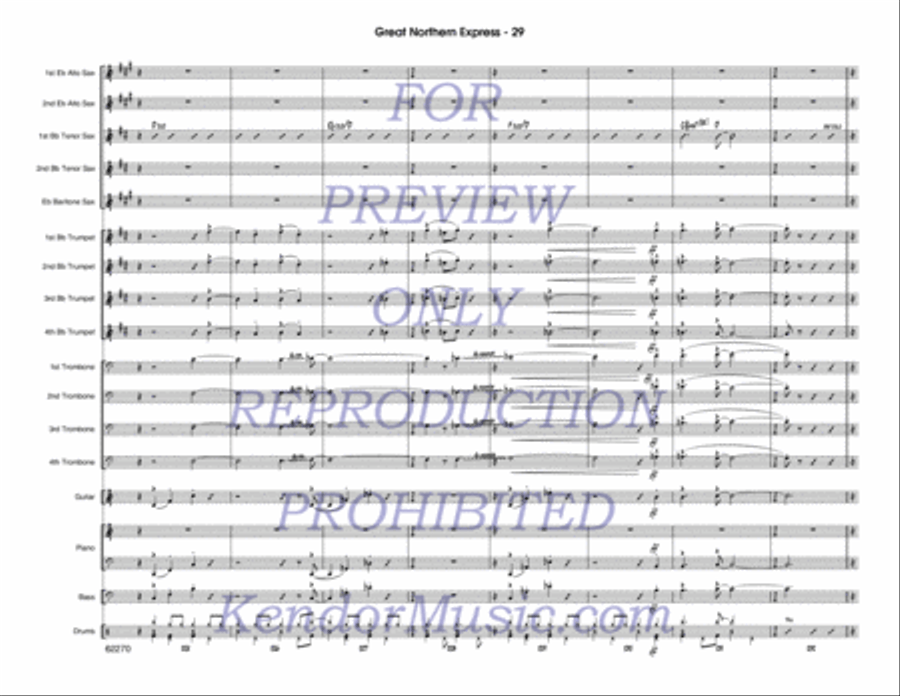 Great Northern Express Jazz Ensemble scores gallery preview page 30