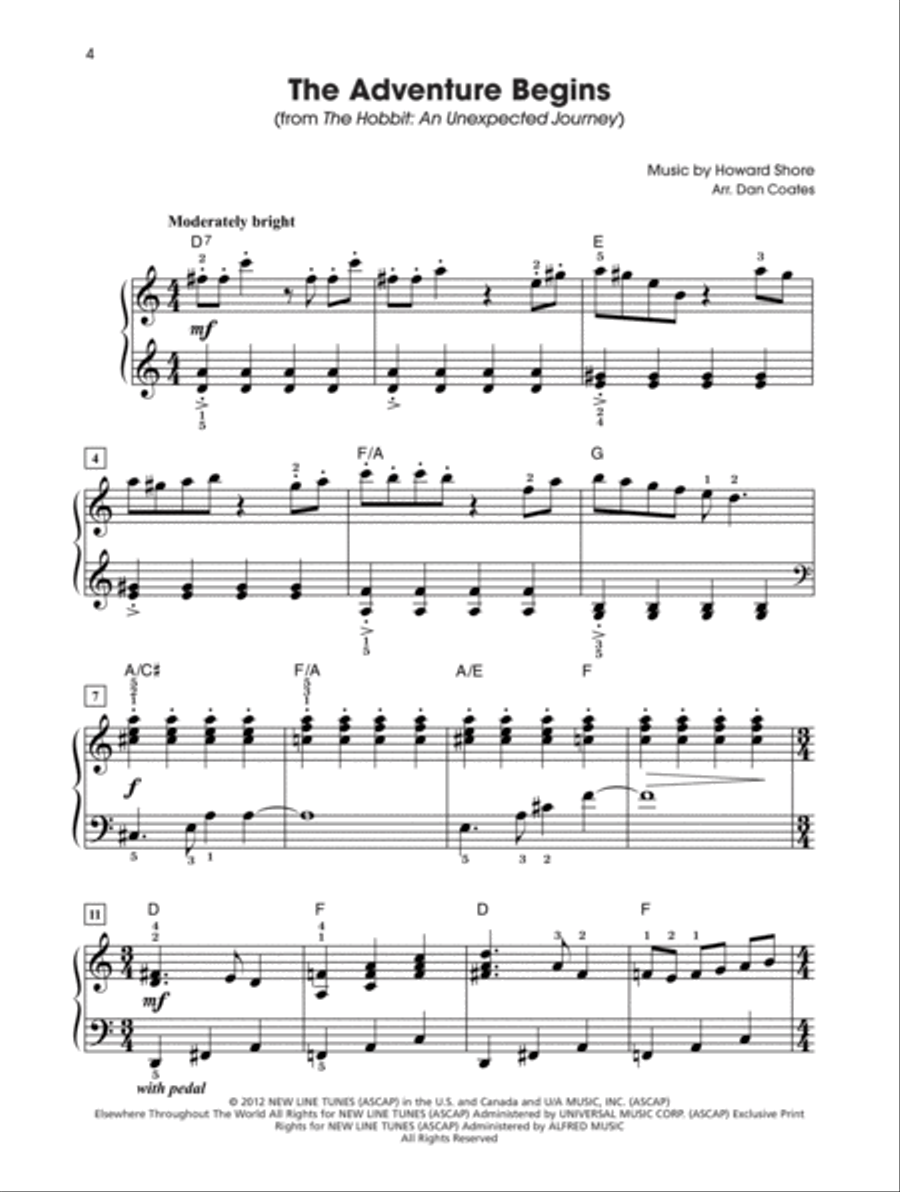 The Giant Book of Movie & TV Sheet Music Easy Piano scores gallery preview page 5